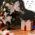 thumbnail image 1 of Plastic Butterfly Ornament, Christmas Decorations Christmas Tree Ornaments Wedding Decorations Gold Powder Butterflies 9-Piece Set Gold Powder Butterflies Photography Props, 1 of 6