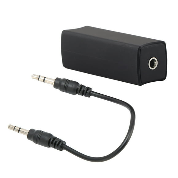 Aislador de ruido de bucle de tierra con filtro de ruido de cable de audio de 3,5 mm para sistema estéreo doméstico de audio para automóvil