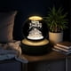 thumbnail image 3 of 3D Crystal Ball Night Light with Wooden Base, Birthday Flower Planet Night Light, USB LED Table Lamp (A1), 3 of 5