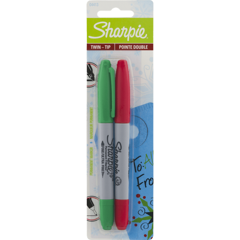 Sharpie - Permanent Marker: Green, AP Non-Toxic, Twin Tip Fine & Ultra Fine  Point - 56319064 - MSC Industrial Supply