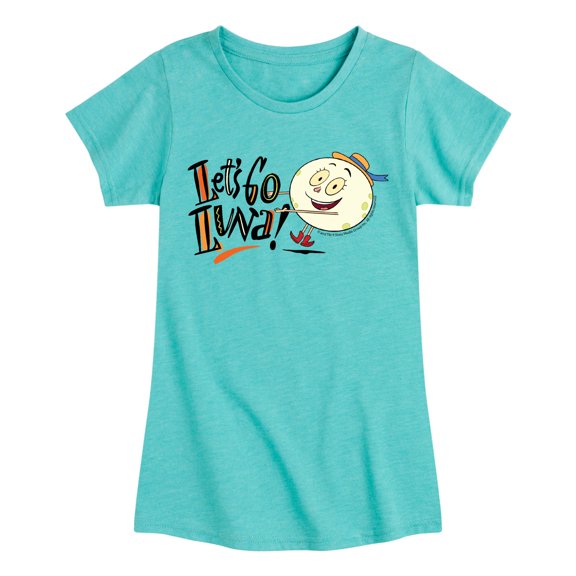 Lets Go Luna - Luna Logo - Toddler And Youth Girls Fitted Short Sleeve Tee