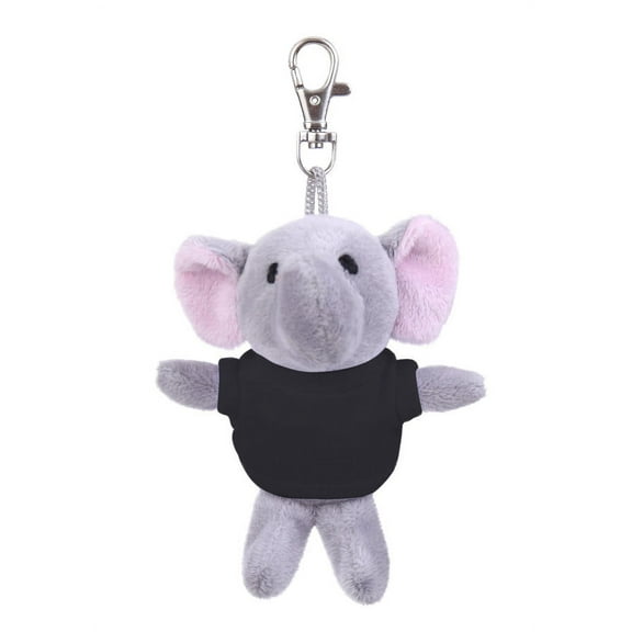 Made by alien's soft plush Elephant keychain, Clip for the kids keys, purse & bags,