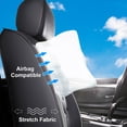 thumbnail image 6 of Car Seat Cover for Subaru Crosstrek Forester Outback Legacy Impreza WRX 2000-2026, Waterproof PU Leather Seat Cushion Protector Full Set Black Gray, 6 of 11