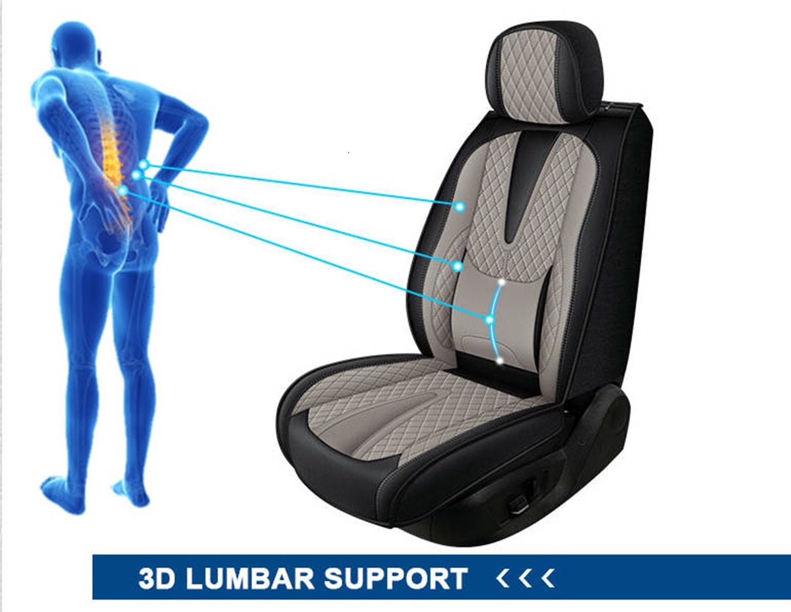 HQBQBUG Car Seat Covers Full Set Custom Fit for Subaru Forester 2014-2024 2025 Full Set Leather Seat Cushion Waterproof Automotive Seat Covers Protector Grey,FullSet(5Seat)