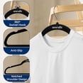 thumbnail image 5 of SereneLife Velvet Hangers 20 Pack - Non-Slip Felt Hangers with 360° Swivel Hook - Ultra-Thin, Lightweight Velvet Hangers for Shirts, Sweaters, Hoodies, Kids Clothes & Dresses - Space-Saving, Black, 5 of 7