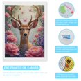 thumbnail image 3 of Diamond Art Kits for Adults, Deer Blossoms Butterflies Enchantment 5D Diamond Painting Kits for Adults Beginners, DIY Full Drill Diamond Painting, Gem Art and Crafts 12x16, 3 of 7