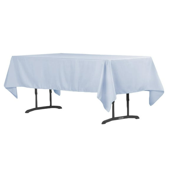 1 Pc, 60"X102" Rectangular Polyester Tablecloth - Dusty Blue For Weddings, Trade Shows, Showrooms, Events