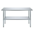 thumbnail image 2 of AmGood 18 in. x 60 in. Stainless Steel Table | Metal Utility Kitchen Prep Work Table | NSF, 2 of 9