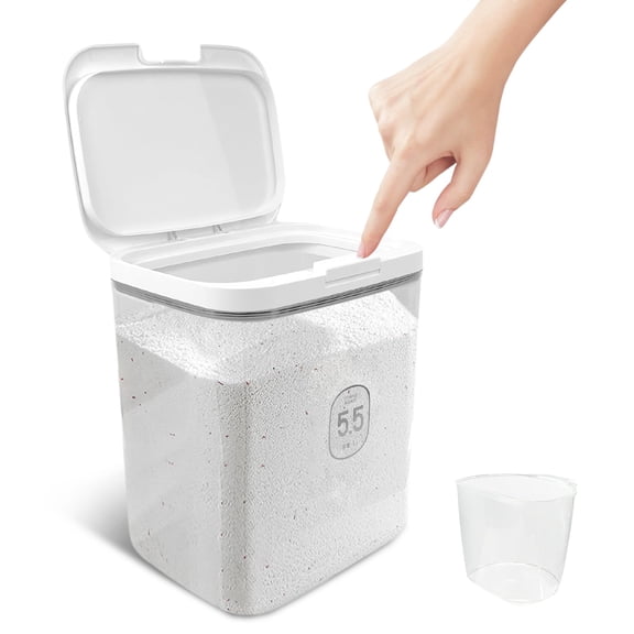 Dispensador de Detergente para Ropa YEXEXINM 5.5L con Tapa 1 Unidad