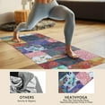 thumbnail image 4 of Colorful Pioneer Flower Patchwork Hot Yoga Mat Towel Non Slip for Hot Yoga - Quick-Drying Yoga Mat Cover with 4 Corner Pockets with Travel Bag - Hot Yoga Towel Non Slip 70"x26", 4 of 6