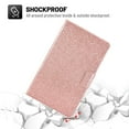 thumbnail image 6 of Galaxy Tab S6 Lite 10.4 2020 Case, Dteck Glitter Sparkle PU Leather Folio Case Multi-angle Viewing Stand Protective Cover with Card Slots for Samsung Galaxy Tab S6 Lite Model SM-P610 P615, Rosegold, 6 of 6