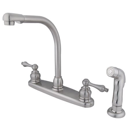 Kingston Brass GKB718ALSP Water Saving Victorian High Arch Kitchen ...