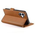 thumbnail image 3 of Magnetic Wallet Case with Card Holder & Stand for iPhone 17 Brown, 3 of 6