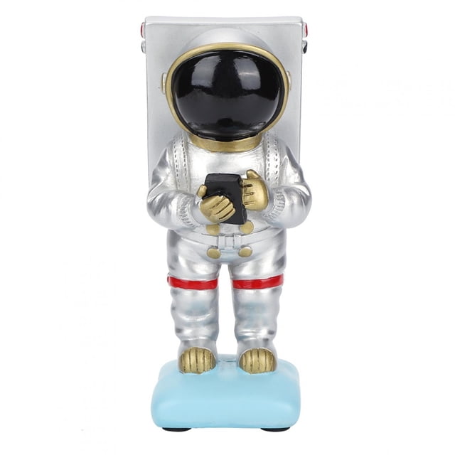 Soporte Para Teléfono De Resina De 5.3x2.1x3.1in, Soporte Para Teléfono Con Forma De Astronauta En Miniatura, Teléfonos Inteligentes De Todos Los Tamaños Para Un Regalo Ideal