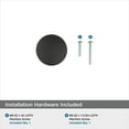 thumbnail image 6 of Amerock Era 1-1/4 inch Diameter Matte Black Cabinet Knob, 10 Pack, 6 of 7