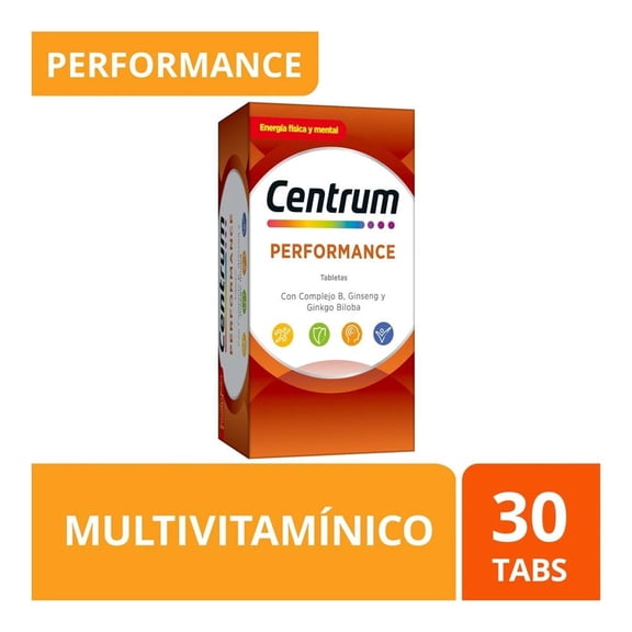 Multivitamínico Centrum Performance 30 tabletas
