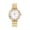 Gold-white dial, variant on 【START】Fashion Women's Watch Quartz Watch Exquisite Roman Alphabet Dial Metal Women's Watch Various Colors