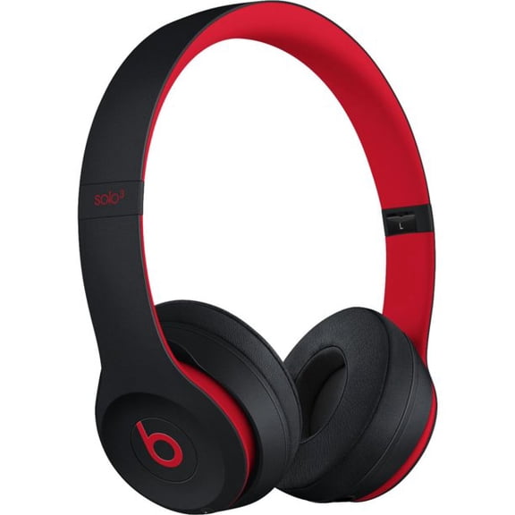 Restored Beats by Dr. Dre Solo3 Wireless Over Ear Headphones, Red & Black (Refurbished)