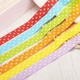 thumbnail image 4 of Uxcell Grosgrain Ribbons with White Dots Ribbon Bow Decoration Crafts Gift Wrapping Wedding Yellow 25 Yards 1 Inch, 4 of 7