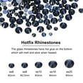 thumbnail image 2 of 400 Pcs Strass Hotfix Cristales de Vidrio con Bolsa Transparente Kit de Arte de Uñas para Manualidades Ropa Decoración DIY 5 Tamaños (Conjunto SS6-SS20, Azul Profundo), 2 of 6