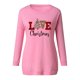thumbnail image 4 of Camisas Navideñas Para Mujer, Camisetas de Manga Larga, Blusa Pulóver Fruncida de Cuello Redondo Con Estampado de Moda Erógena Informal Odeerbi ODB201895, 4 of 5