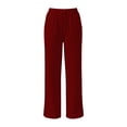 thumbnail image 6 of Qingpeng Womens Linen Pants High Waisted Wide Leg Pants Casual Trousers 2026 Summer Beach Vacation Outfits, 6 of 9