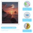 thumbnail image 3 of Diamond Art Kits for Adults - Sunset Ocean Dock Moonlit Sky 5d Diamond Painting for Adults, Diamond Art for Adults Beginners, Frameless Diamond Painting Kits for Adults for Home Wall Decor, 3 of 7