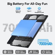 Android 16 Tablet 10 inch Tablets, 20GB RAM 128GB ROM 2TB Expand, 2.0Ghz CPU Octa-Core Processor Tablet PC, 5G WiFi6, BT5.0, 7000mAh Battery, Dual Camera, Widevine L1, GMS