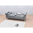 thumbnail image 5 of 5 PCS Corduroy Flexible Combination Sectional Sofa Dark Grey, 5 of 10