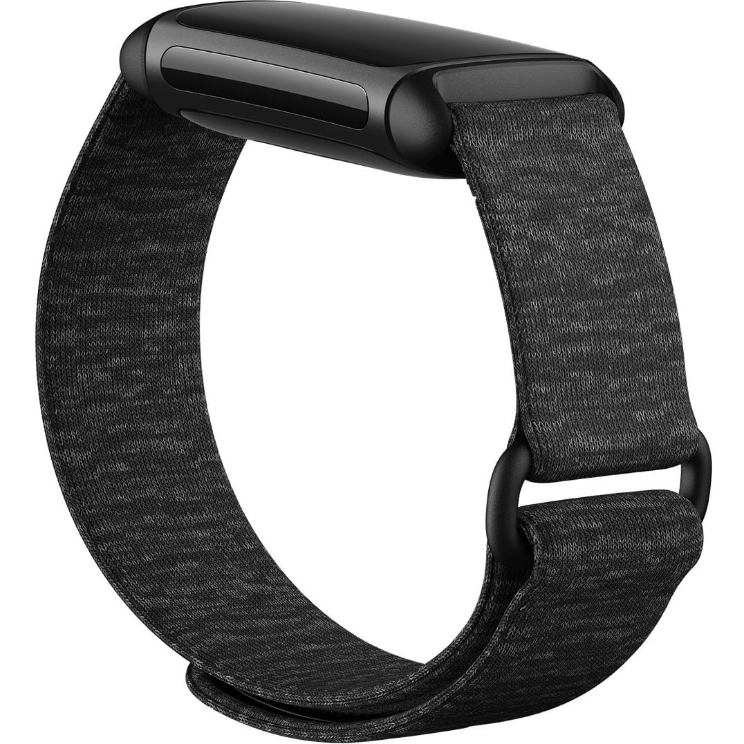 Fitbit FB181HLGYL Charge 5 Hook & Loop Smartwatch Band (L) - Charcoal
