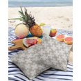 thumbnail image 3 of Pack of 2 Outdoor Pillow Covers, Retro Lines Gradient Square Texture Vintage Gingham Waterproof Square Throw Pillowcase Cushion Decorative Pillow Covers for Couch Patio Tent, 24x24 in, 3 of 6