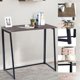 thumbnail image 3 of HOMEMAKE Furniture Escritorio de Computadora Plegable Se Puede Usar para Oficina Ahorro de Espacio de Estudio 80 x 40 x 74cm Nuez, 3 of 9