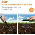 thumbnail image 3 of Metal Detector Pinpointing, Pinpointer 360 Degree Search Gold&Treasure Finder with Belt Holster &LED Indicator& Buzzer Vibration, for Adults and Kids (Army Green), 3 of 12