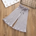 thumbnail image 7 of Paguaki Toddler Girls Outfits Kids Sets Summer Sunflower T-Shirt Top And Chiffon Ruched Loose Pants Children Girls' Clothing, 7 of 7