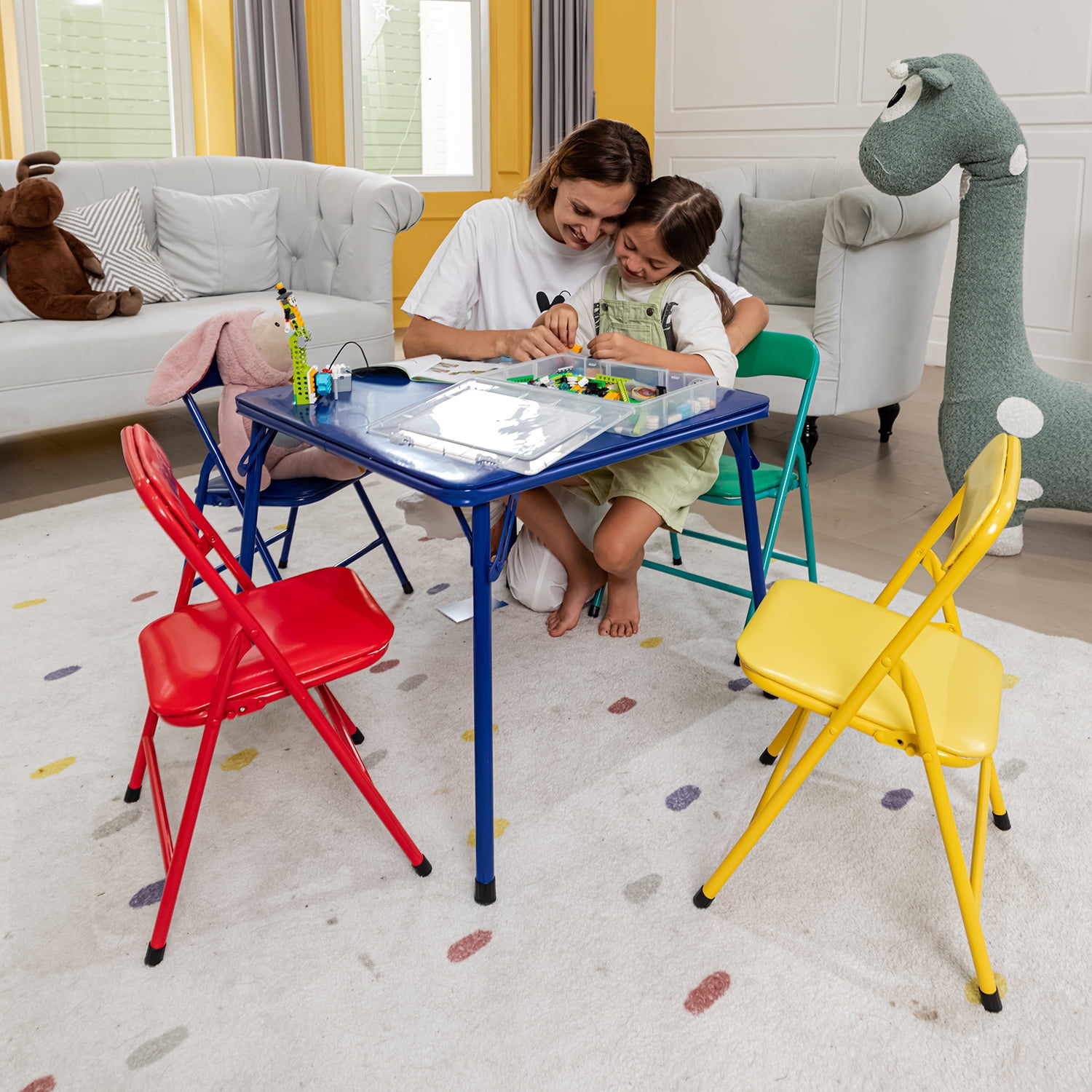 Homy Casa Piece Folding Table Set Card Tables Clearance Homy Casa