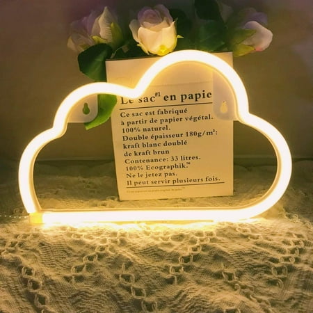 

Cloud Shaped LED Neon Light Wall Decor for Christmas Birthday Party Kid s Room Living Room Wedding Party Decoration (Warm White)