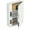 White, variant on METATEEL Hidden In Wall Safe Between 16" Studs with Removable Shelves and Pegboard for Cash Jewelry Passports Documents (Black, 12" Height)