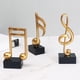 thumbnail image 4 of 3 piezas de música rústica nota Musical escultura Musical símbolo de música figurita adornos para escritorio sala de decoración de perfecl Escultura de notas musicales, 4 of 8