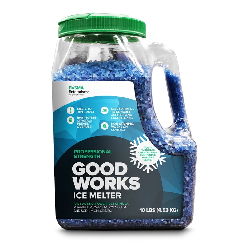 Bosma Enterprises  Good Works  Blended  Granule  Ice Melt  10 lb