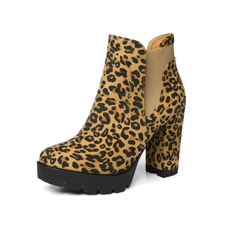 leopard print platform shoes