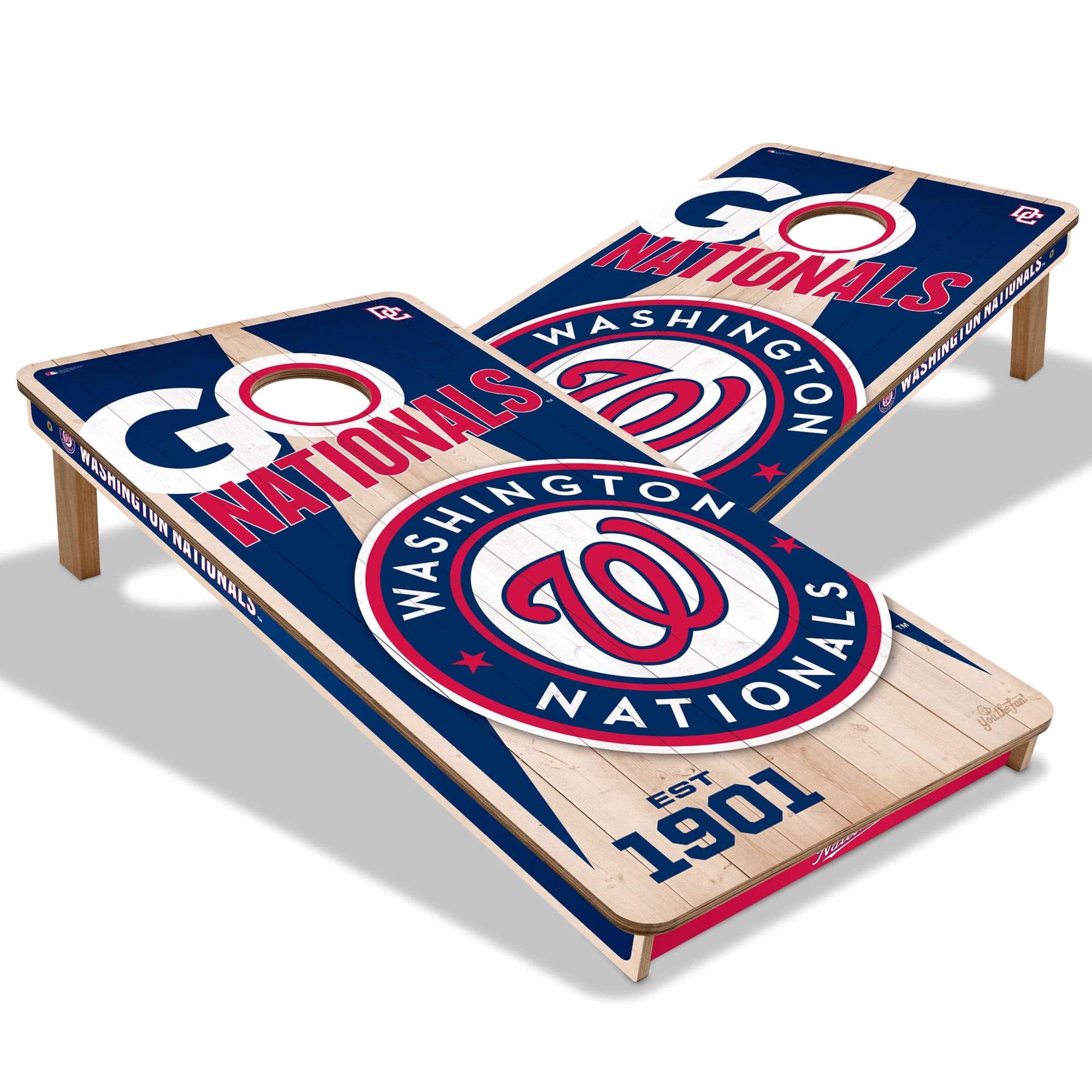 YouTheFan MLB Washington Nationals 2 x 4 Cornhole Game No Bags