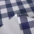 thumbnail image 2 of 100% Waterproof Vinyl Table Cloth, Oil-Proof Spill-Proof PVC Rectangle Tablecloth, Wipeable Plastic Table Cover for Outdoor, Picnic, Camping,Navy Blue,60 x 60 inch, 2 of 6