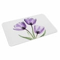 thumbnail image 2 of Purple Tulips Door Mat&nbsp;Indoor Outdoor Entrance, Non Slip Rug for Kitchen Bathroom Entryway Rug, Watercolor Floral Wildflower Green Plant Washable Doormat Floor Mat 20x31.5 Inch, 2 of 8