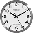 thumbnail image 2 of La Crosse Technology WT-3161WH 16" Brushed-Metal Atomic Wall Clock & Fiji AA 40 PK, 2 of 3