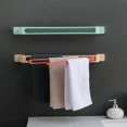 thumbnail image 4 of Toallero autoadhesivo, colgador de toallas montado en la pared, organizador de baño, estante de barra de toalla, gancho de baño, toallitas de cocina colgantes, 4 of 5