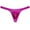 Fresh Pink, variant on Men Gloss Bikini Thong Underwear Elastic Bulge Pouch Underpants Classics Wet Look T-back Gold M