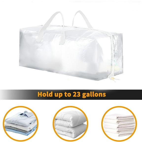 Organization and Storage - 23Gallons Moving Bag Water Proof Travel Bag Luggage Bag Moving Travel Bag Dirt Proof Storage Woven Bag Clothing & Closet Storage