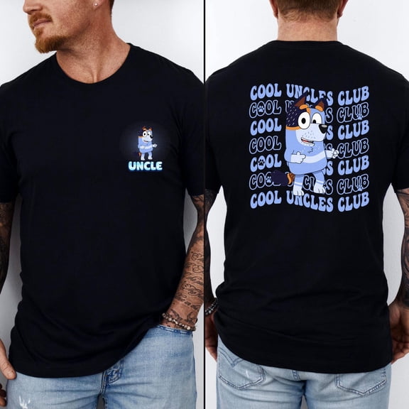 Bluey Uncle Shirt, Uncle Stripe Shirt, Uncles Club T-Shirt