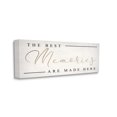 thumbnail image 3 of Stupell Industries Memories Phrase Touching Shabby Chic Glam Sign Canvas Wall Art, 24 x 10, Design by Daphne Polselli, 3 of 7