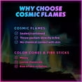 thumbnail image 3 of Magical Flames Cosmic Fire Color Packets - 25-Pack Colorful Fire Packs - Magic Colored Flame for Campfires, Bonfire & Outdoor Fire Pit - Color Changing Fire Camping Accessories for Kids & Adults, 3 of 7